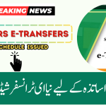 Punjab Teachers e-Transfers New Schedule 2025