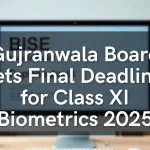 Class XI Registration 2025–27: Gujranwala Board Issues Final Notice for Photo & Biometrics
