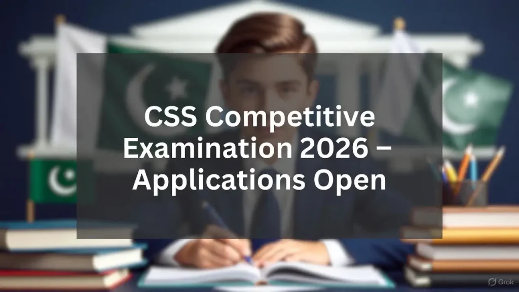 FPSC CSS Exam 2026 Eligibility, Apply Online, Last Date