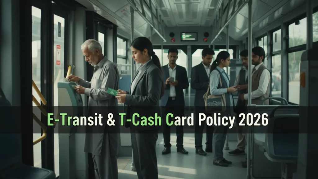 Govt E-Transit Punjab Gov PK E-Wallet & T-Cash Card New Policy 2026