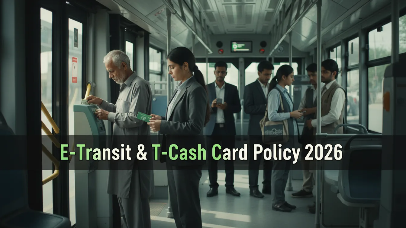 Govt E-Transit Punjab Gov PK E-Wallet & T-Cash Card New Policy 2026