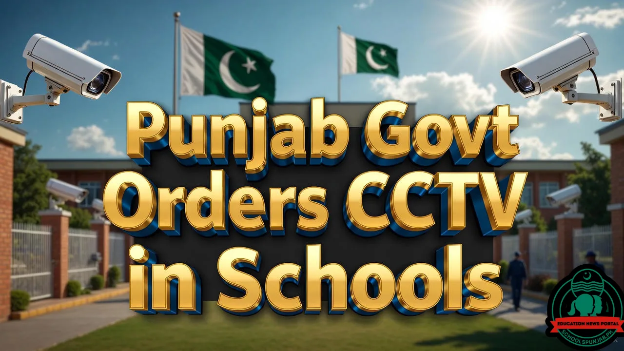 Punjab Govt Orders CCTV Cameras in Schools