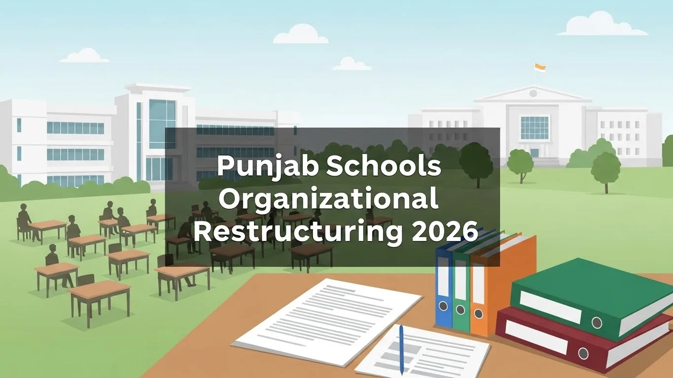 Punjab Schools Restructuring of Organizational Hierarchy 2026