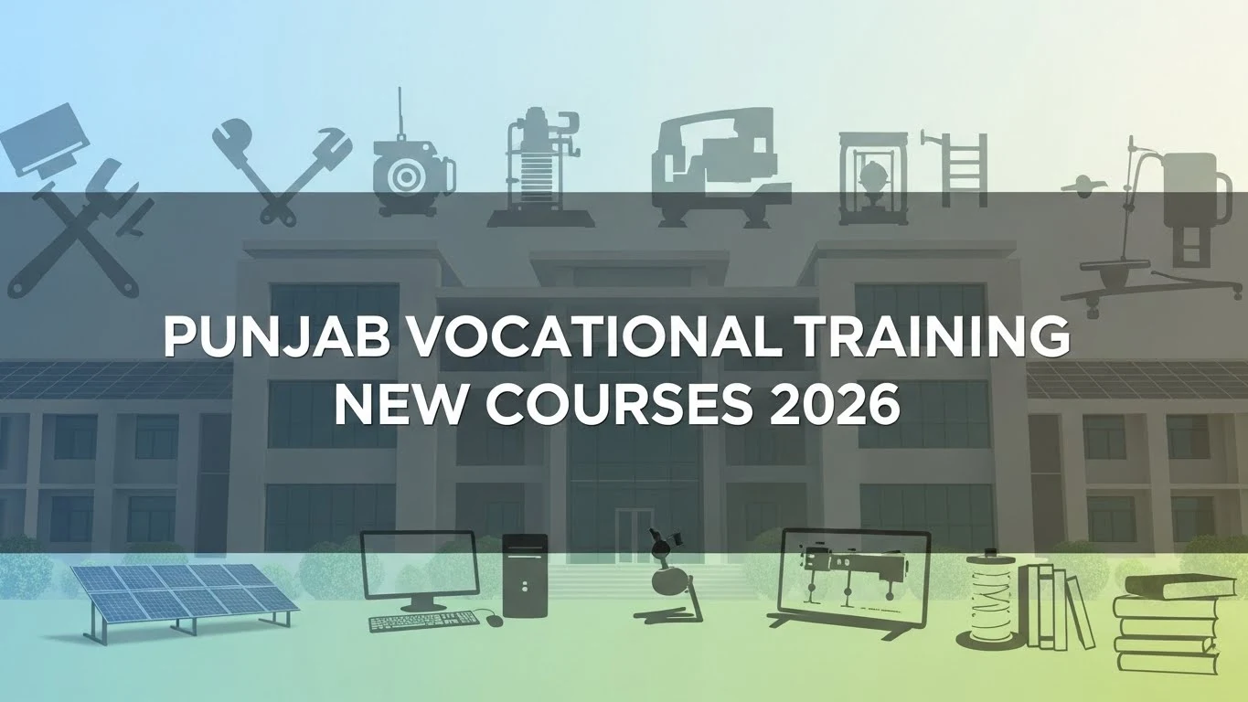 Punjab Vocational Training New Courses 2026 Pvtc.Gop.Pk Free Skills Online