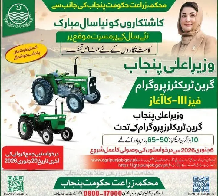 Apply for Green Tractor Scheme Phase-III
