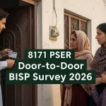 Door-to-Door Socio-Economic Survey for 8171 PSER 2026 BISP Updates
