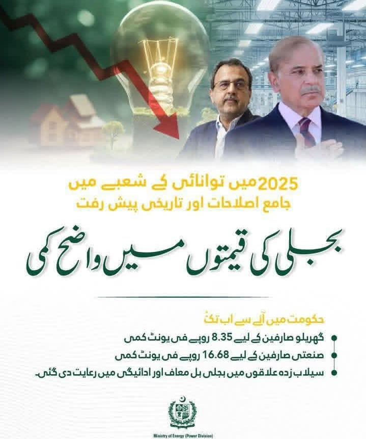 Govt Reduction in Electricity Price