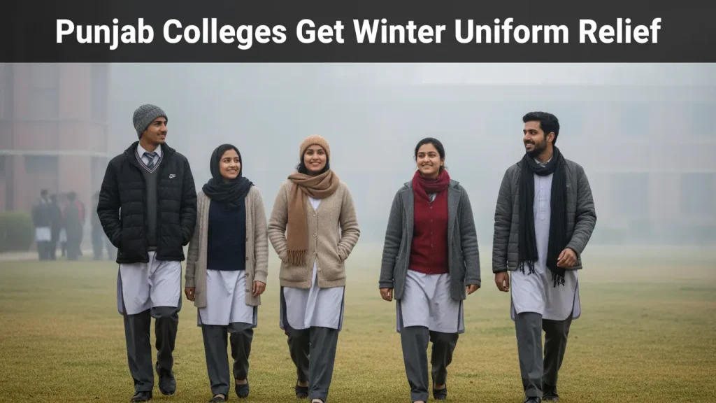 Punjab Colleges New Winter Uniform 2026 Freezing Students Best Solution