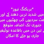 Winter Vacation Punjab Extension 2026 Latest News